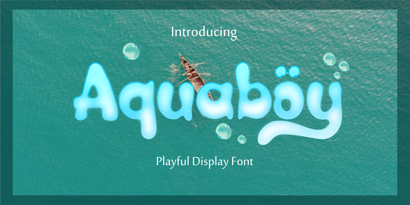 Przykładowa czcionka Aquaboy #1